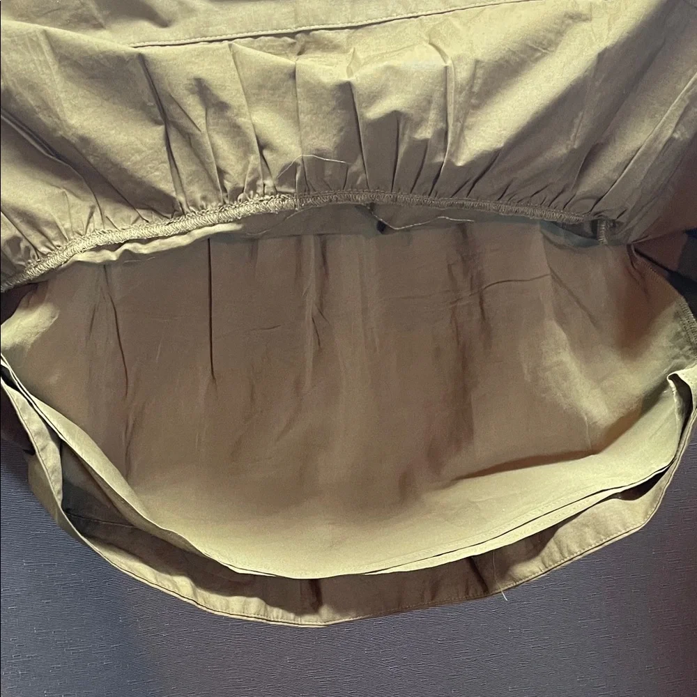 Anthropologie Maeve Green A-Line Skirt with Bow‎ Detail